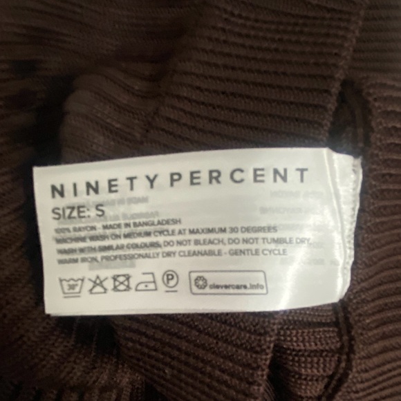 Ninety Percent Rib Split Front Midi Skirt Truffle - Picture 14 of 16